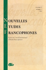 Nouvelles Études Francophones, 37.1 : Sous contrôle. Fictions et contre-fictions du contrôle social